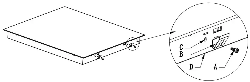 Candy CIS633SCTT Induction Build - bracket position