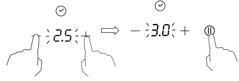 Candy CIS633SCTT Induction Build - finished the setting
