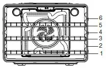 FIG 1 POSITIONING RACKS AND BAKEWARE