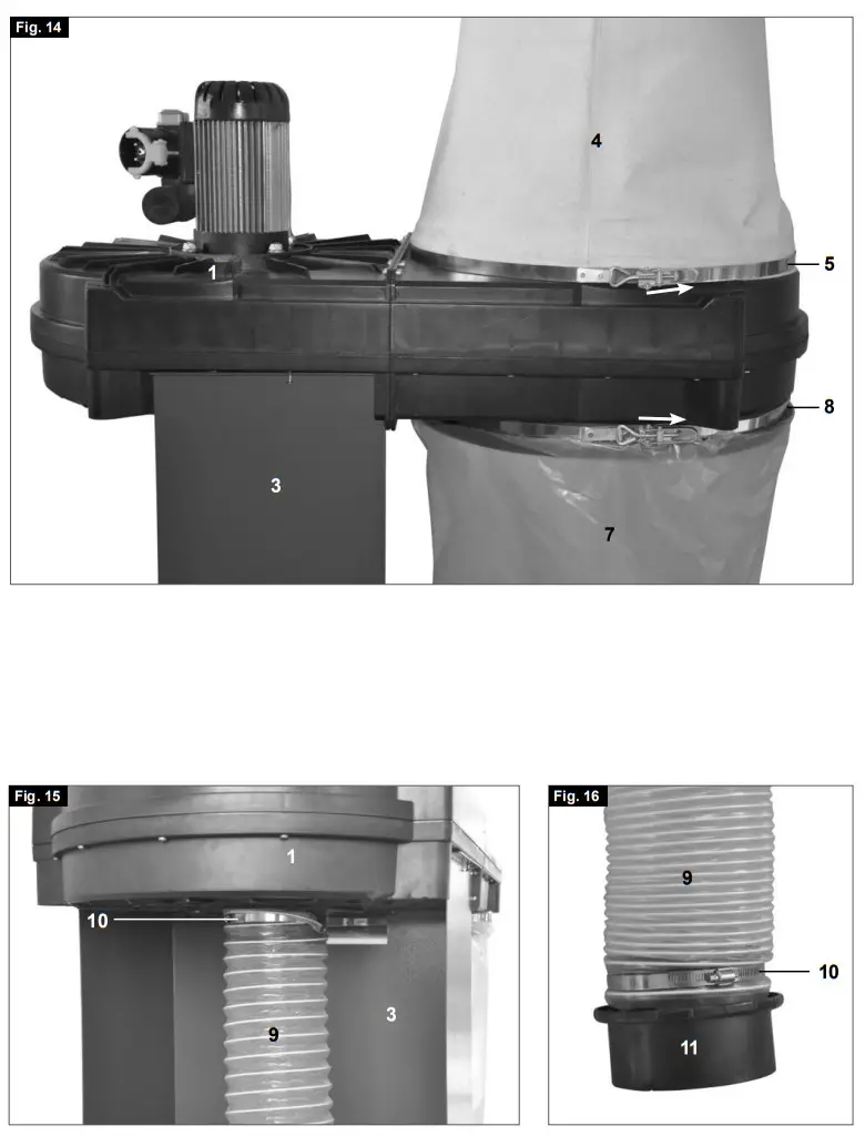 scheppach 5906304901 230V HD15 Dust Collector - Figure 4