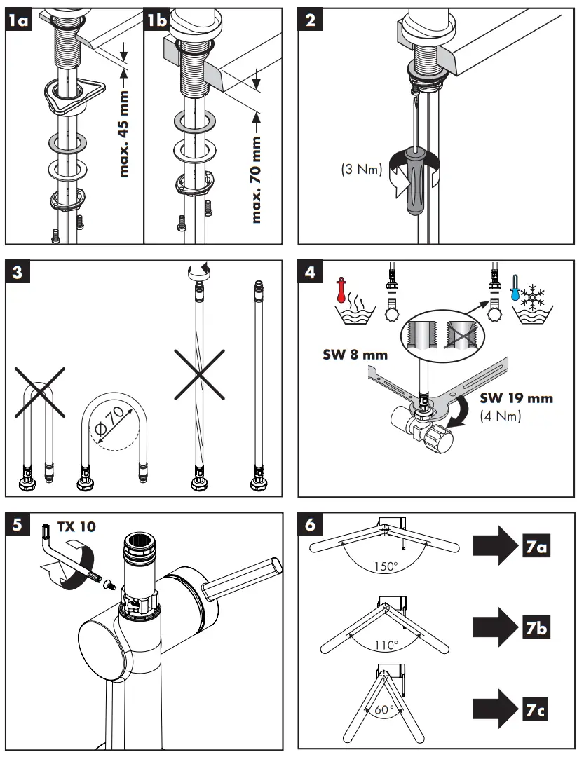 72807800 Talis M54 U 220 Kitchen Faucet Device Hansgrohe Talis M54 Valve fig 15