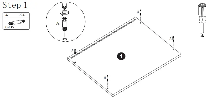 Anmytek H0053 Savannah Two Drawers Side Table - 2