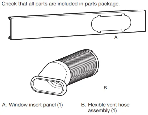Installation Parts Supplied
