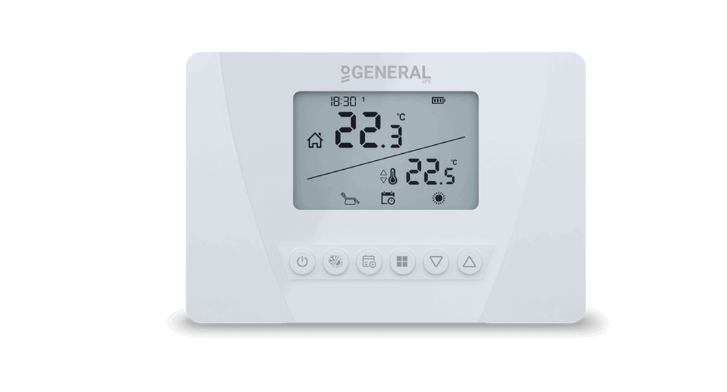 General Life Mitra 250s Rf Wireless Room Thermostat User Guide