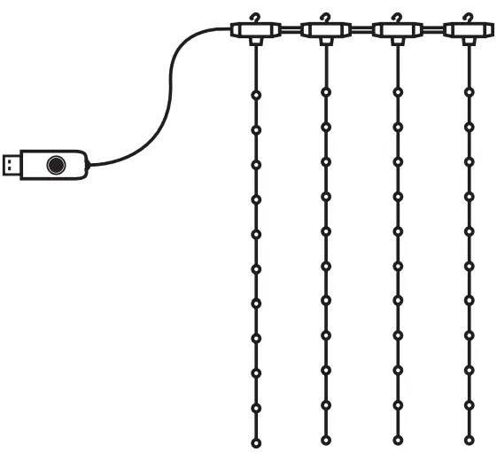 enbrighten 69278 LED WiFi Curtain Lights -