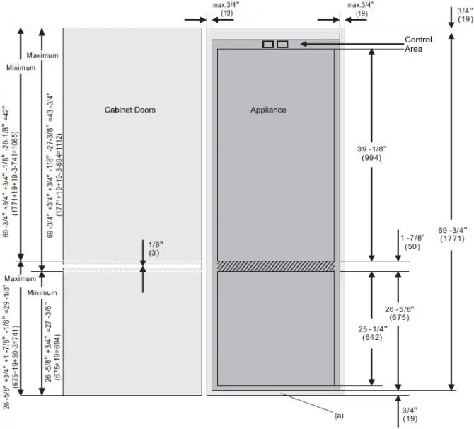 F9BFRESC450PR - Door Panel Heights