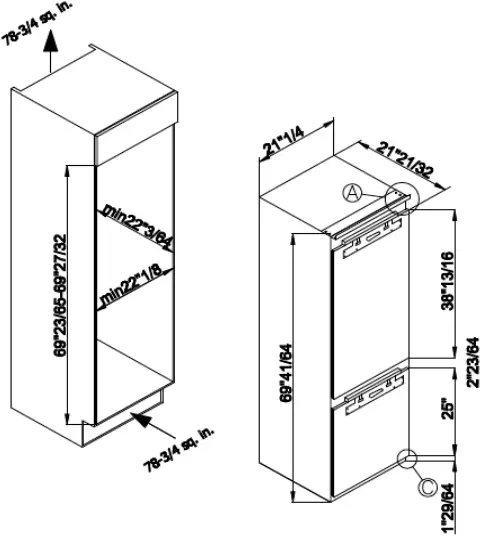 F9BFRESC450PR - Unit and Cavity Dimensions 1