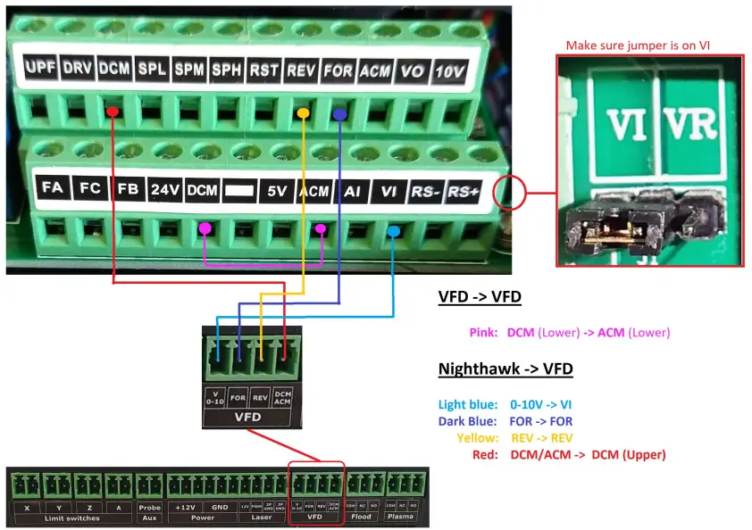 various VFDs Nighthawk Controller Connecting-FIG2