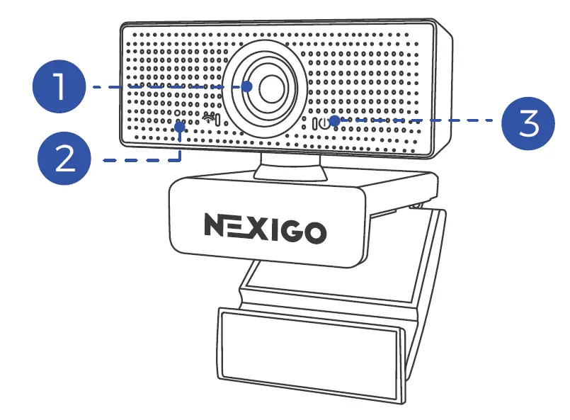 NEXIGO N60 1080p FHD Webcam 3
