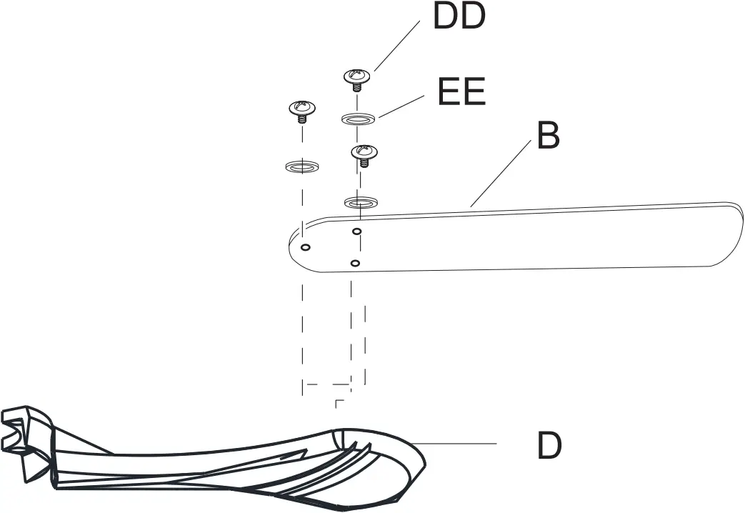 HM-SJ5203AC - Fastening the blade arms 1