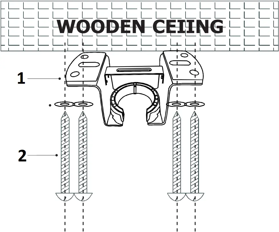HM-SJ5203AC - Installation of the hanging bracket 1