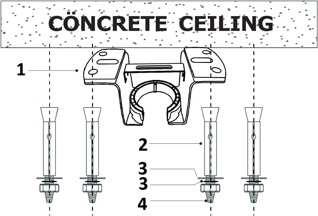 HM-SJ5203AC - Installation of the hanging bracket 2