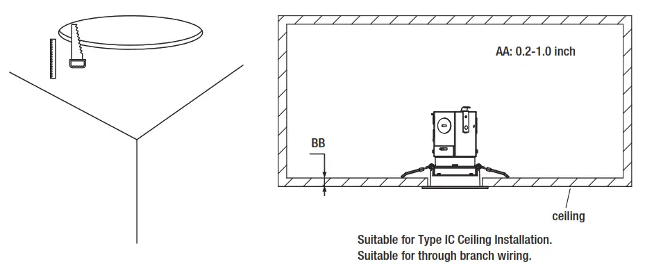 Commercial Electric NK01aA11CR1259W 3 Inch Color Changing High End Recessed Kit - fig2