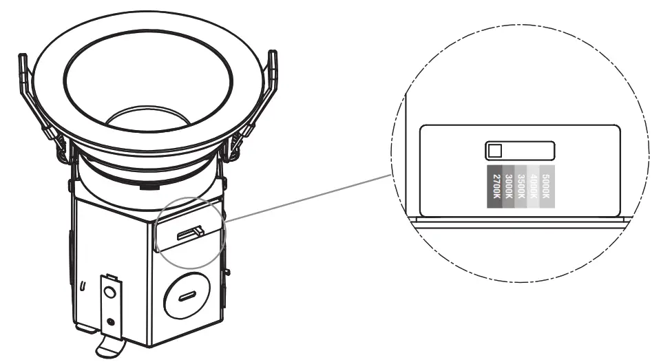 Commercial Electric NK01aA11CR1259W 3 Inch Color Changing High End Recessed Kit - fig4