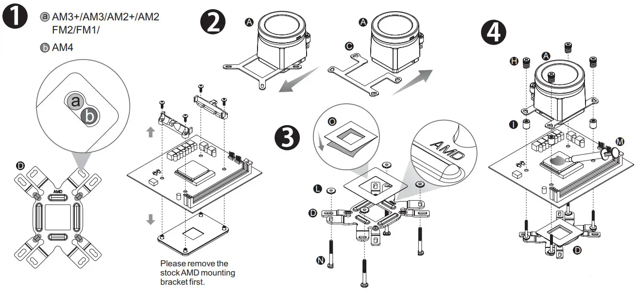 thermaltake CL-W325-PL12GM-A Floe RC Ultra 360 -AMD Installation Guide