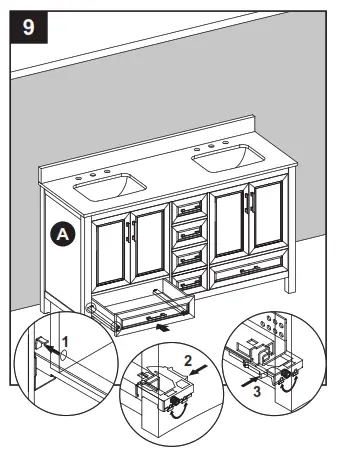 allen roth 60-in Vanity With Top - INSTALLATION INSTRUCTIONS 9