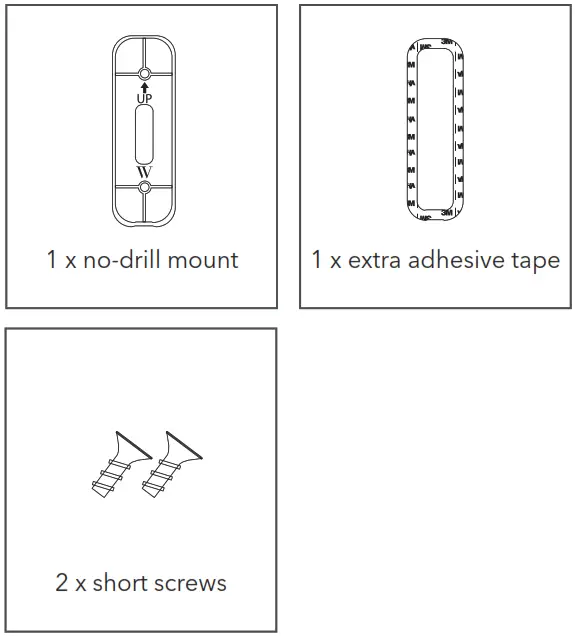 WASSERSTEIN No Drill Mount for Blink Video Doorbell - Figure 1