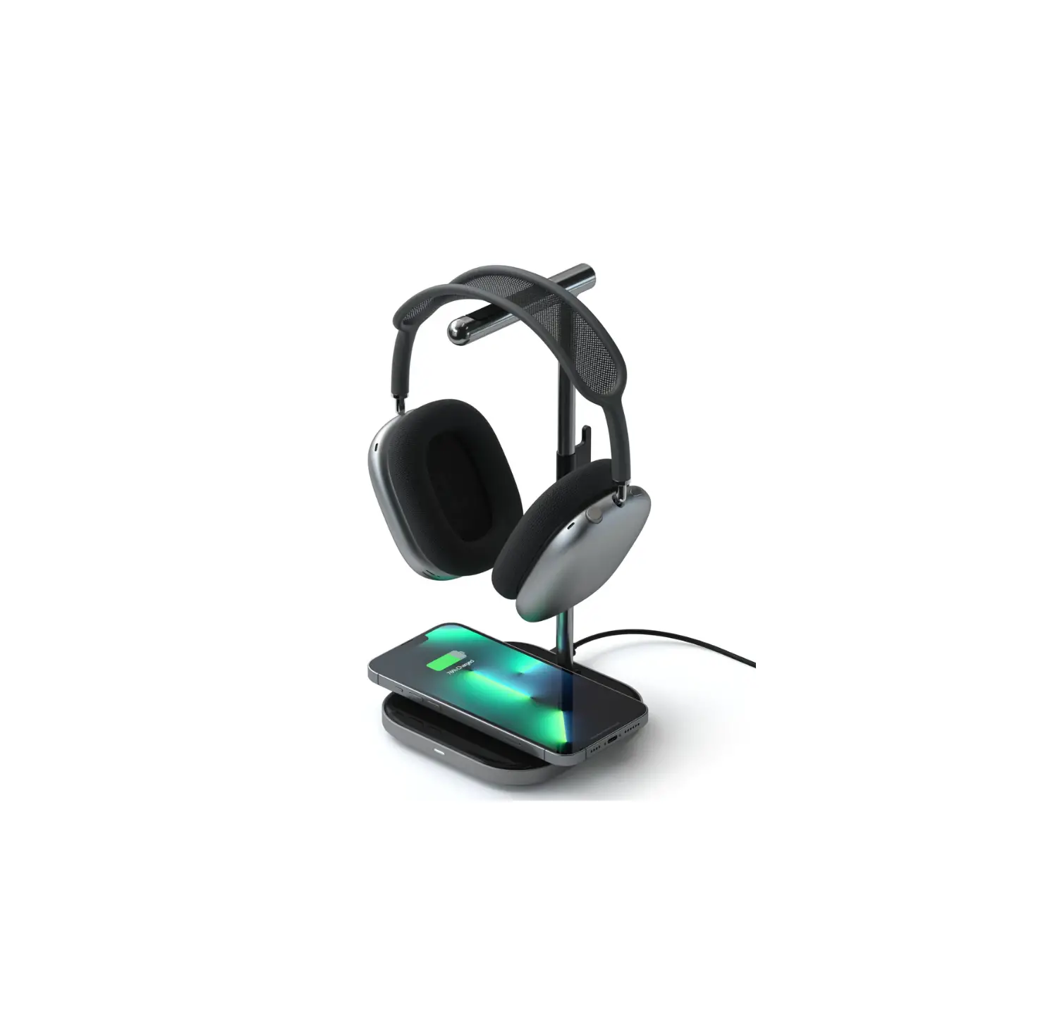 Satechi 2-in-1 Headphone Stand With Wireless Charger Installation Guide Satechi 2-in-1 Headphone Stand With Wireless Charger Installation Guide