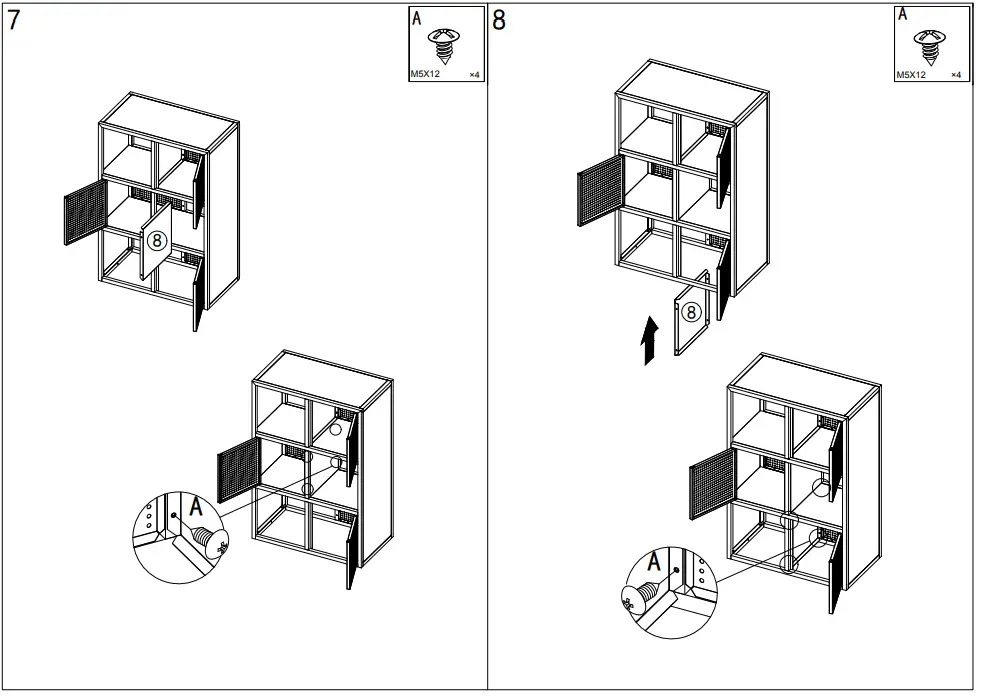 X Rocker Mesh-Tek Tall 6 Cube Storage Unit - 7