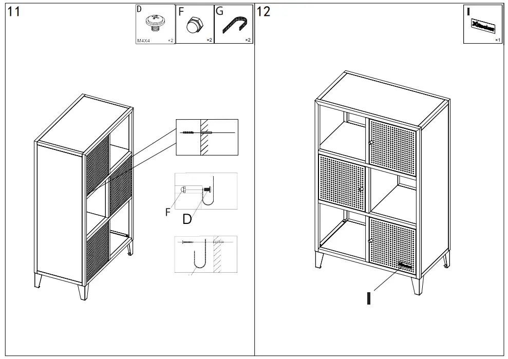 X Rocker Mesh-Tek Tall 6 Cube Storage Unit - 9