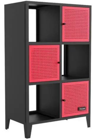 X Rocker Mesh-Tek Tall 6 Cube Storage Unit