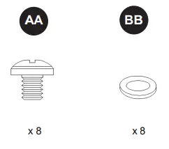 allen roth CMC21.30 Palermo Round Outdoor Bistro Dining Table 3