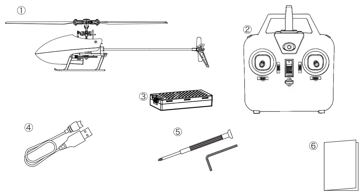 PICHLER Hughes 300 Flitezone 6 Axis Gyro 4 Channel Helicopter - fig 2