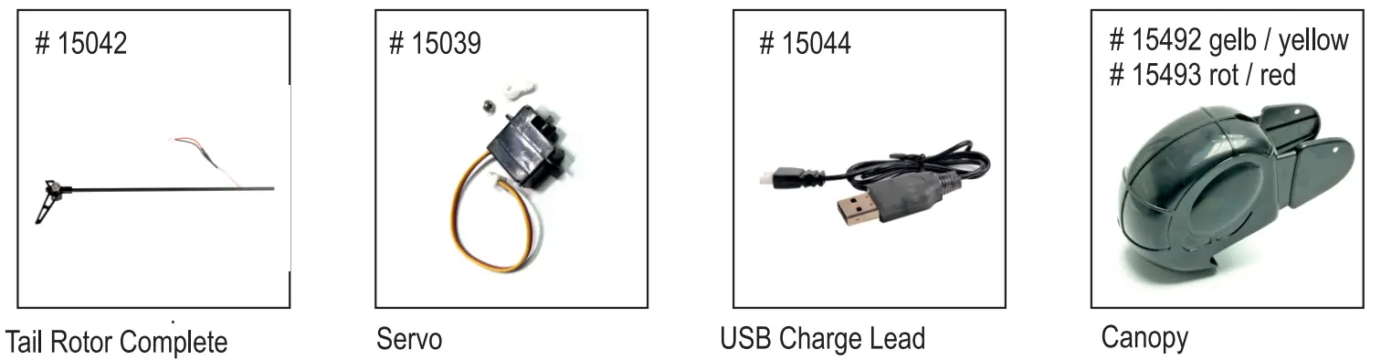 PICHLER Hughes 300 Flitezone 6 Axis Gyro 4 Channel Helicopter - fig 22
