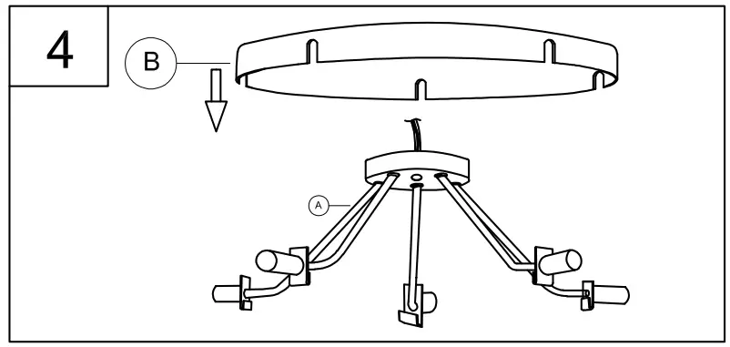 PROGRESS LIGHTING P350240 5-Light Semi Flush - Figure 5