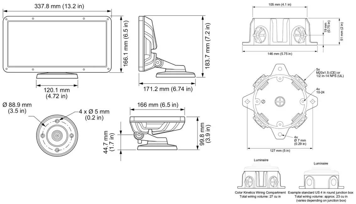 COOLER MASTER Blast Powercore gen5 RGBA - Dimensions