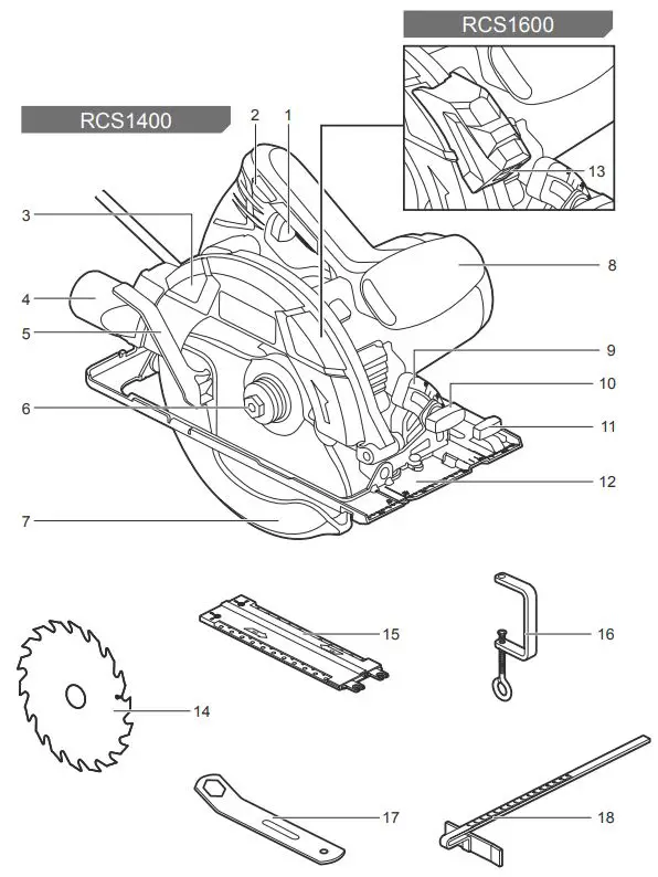 RYOBI-RCS1600-Circular-Saw-FIG 2