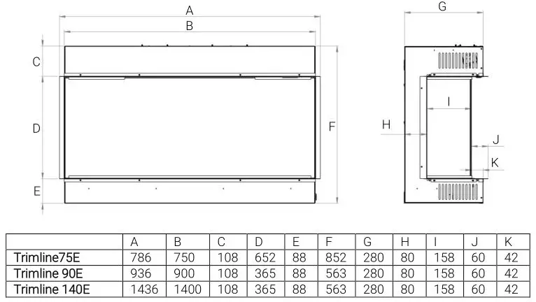 Trimline Fires Next Generation Electric Fires - INSTALLATION