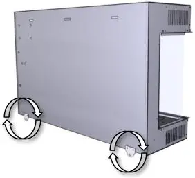 Trimline Fires Next Generation Electric Fires - Locate the two securing brackets