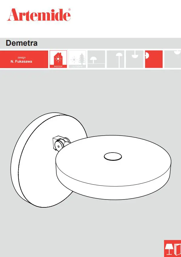 Artemide Demetra Spot LED Wall Light Installation Guide