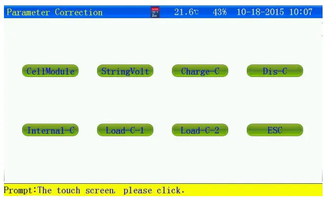 Parameters calibration