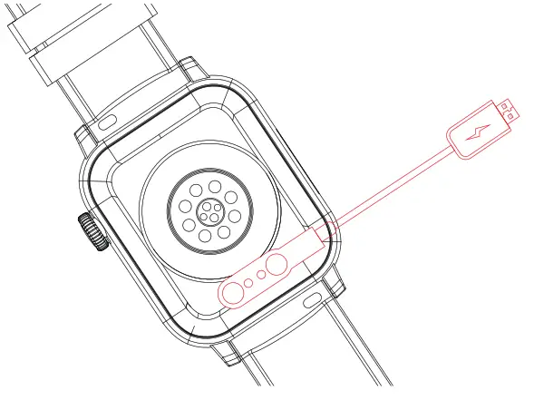 EGQINR B0BTBTPSZL Smart Watch - charge cable