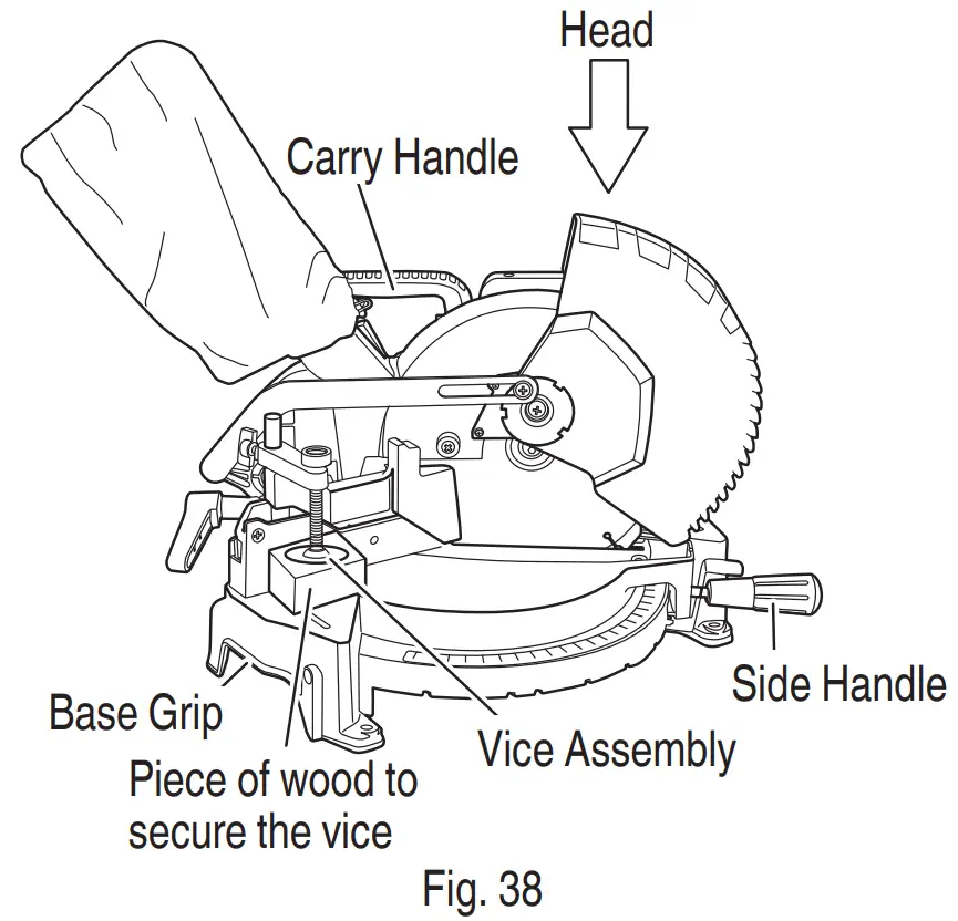 metabo C 1810DFA Cordless Compound Miter Saw - fig 41