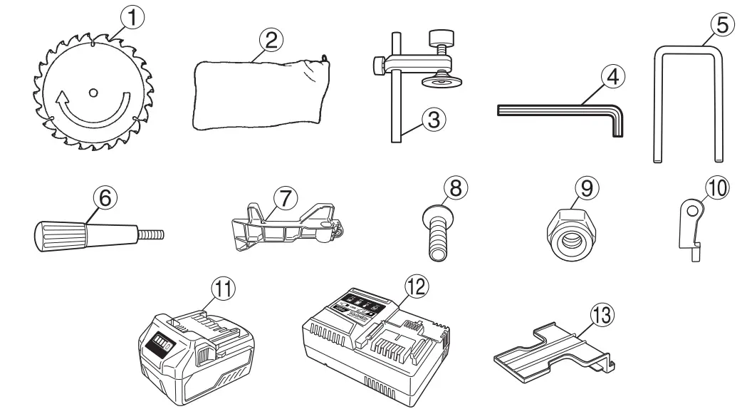 metabo C 1810DFA Cordless Compound Miter Saw - fig 44