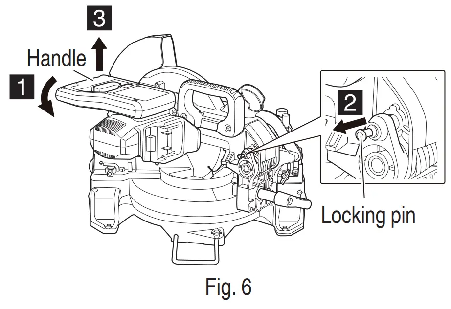 metabo C 1810DFA Cordless Compound Miter Saw - fig 6