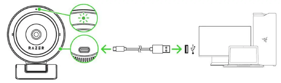 RAZER KIYO PRO FHD USB Webcam - camera