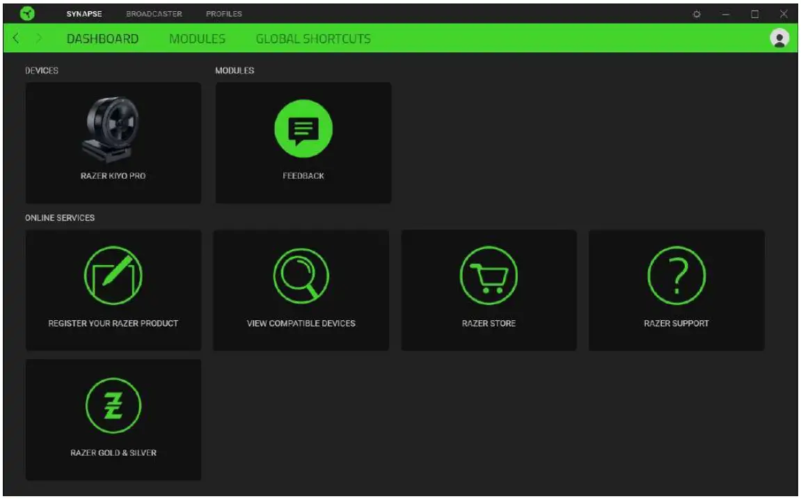 RAZER KIYO PRO FHD USB Webcam - device