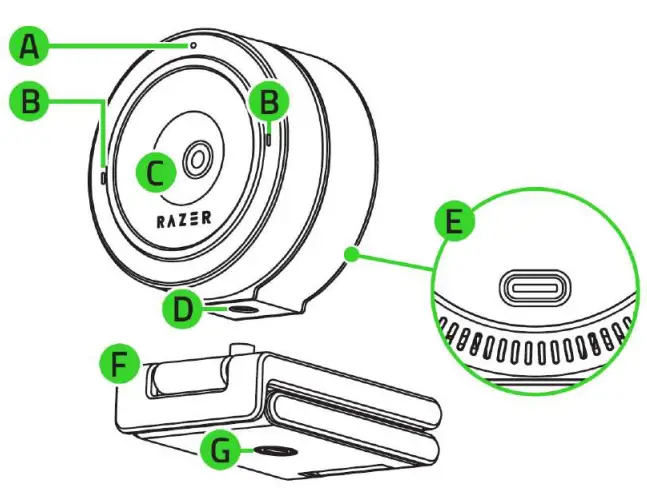RAZER KIYO PRO FHD USB Webcam - patrs