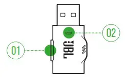 JBL Quantum 910X Wireless Headphones for XBox - Controls on 1