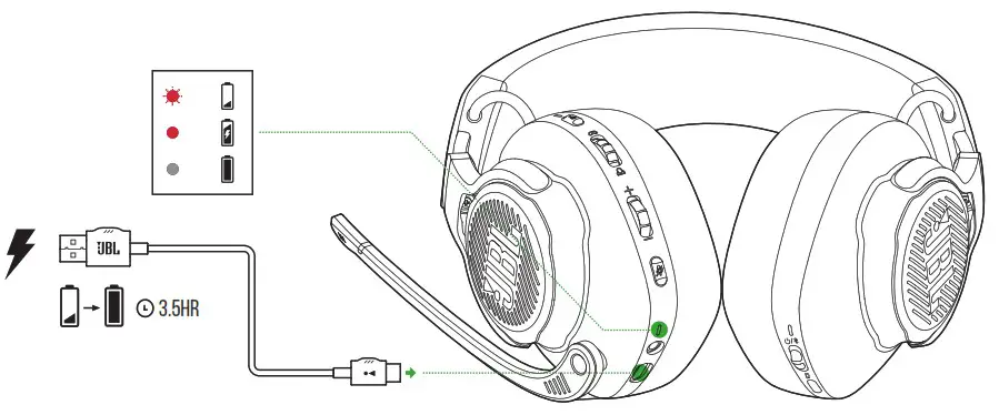 JBL Quantum 910X Wireless Headphones for XBox - Getting started 1