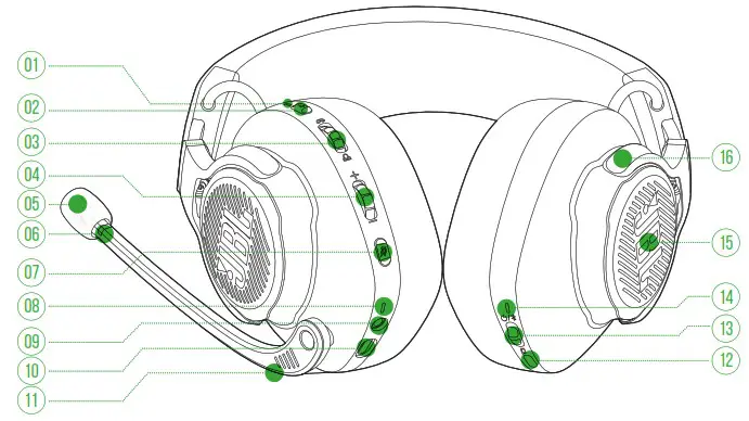 JBL Quantum 910X Wireless Headphones for XBox - PRODUCT OVERVIEW 1