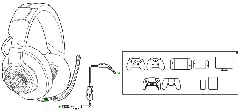 JBL Quantum 910X Wireless Headphones for XBox - Using your headset 1