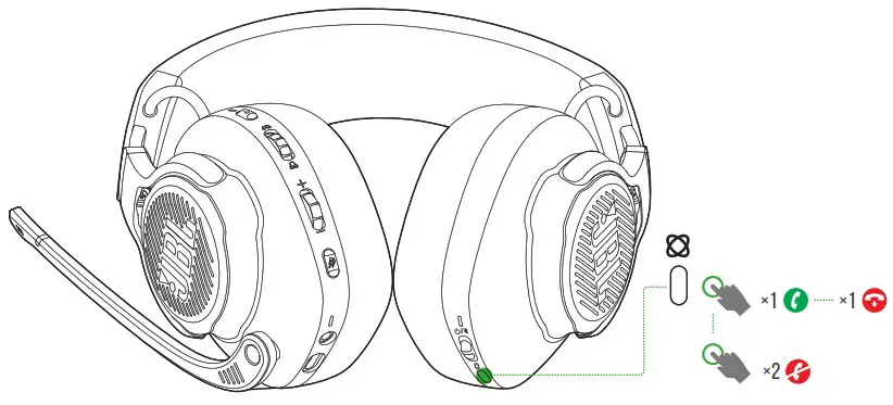 JBL Quantum 910X Wireless Headphones for XBox - Using your headset 5