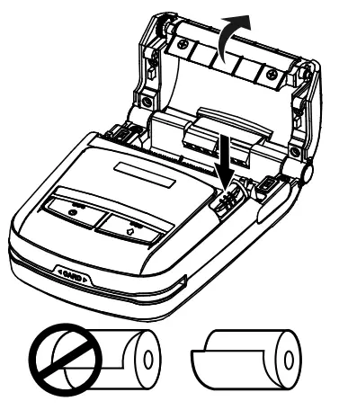 BIXOLON SPP R210 Mobile Receipt Printer - Paper Installation