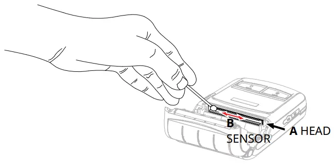 BIXOLON SPP R210 Mobile Receipt Printer - Printer Cleaning