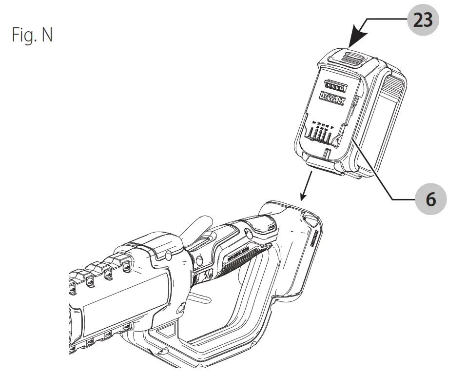 DEWALT 20V Max Pole Saw DCPS620 - fig26